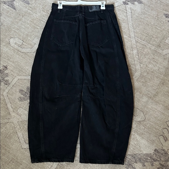 Free People We The Free Good Luck Barrel Jeans Black - Picture 11 of 13